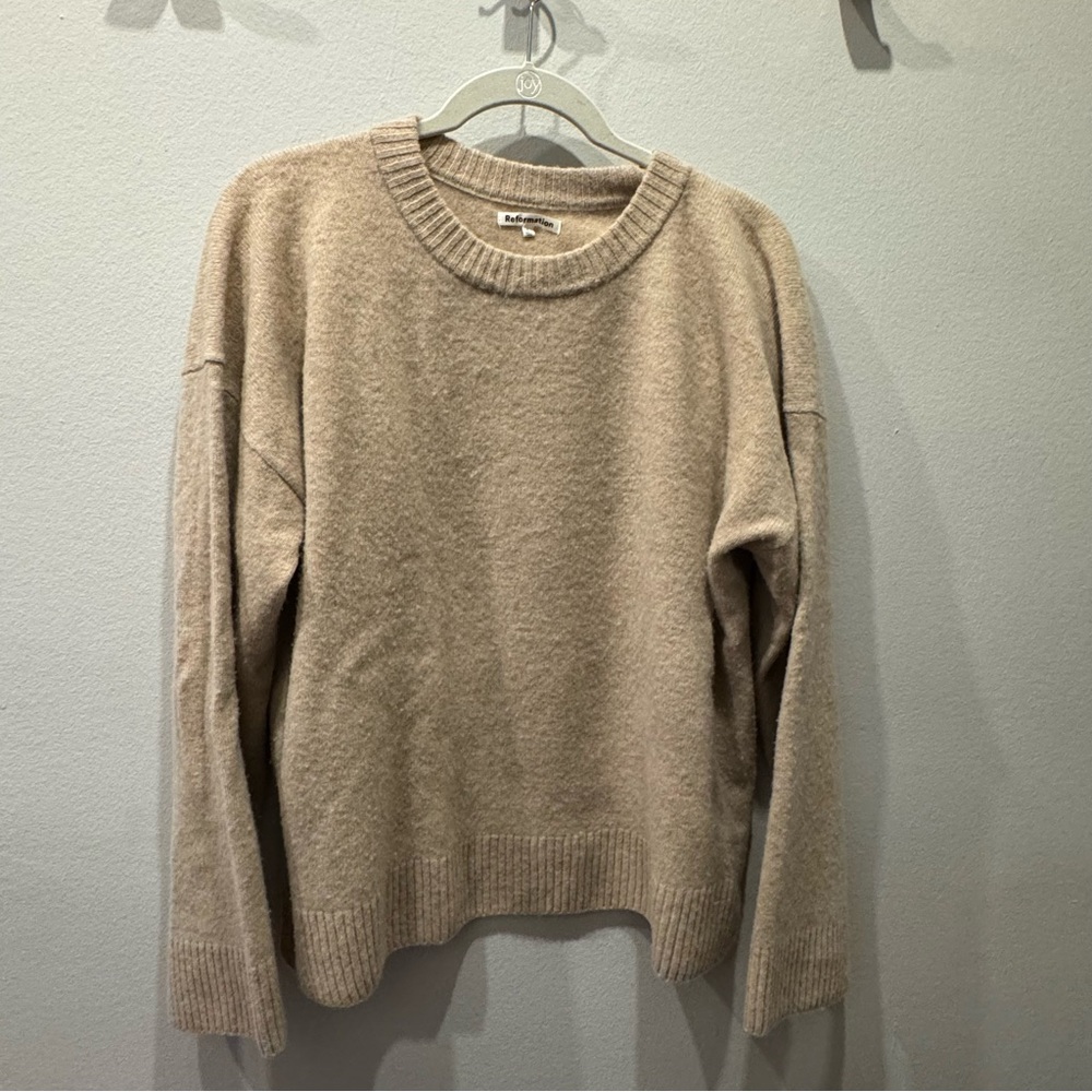 Reformation 100% Wool Crewneck Sweater